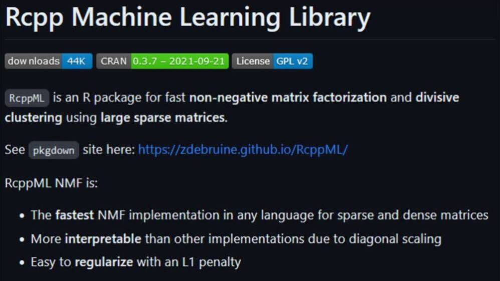 Rcpp Machine Learning Library